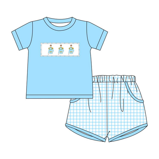 Cinderella/Prince Embroidered Boys Shorts Set