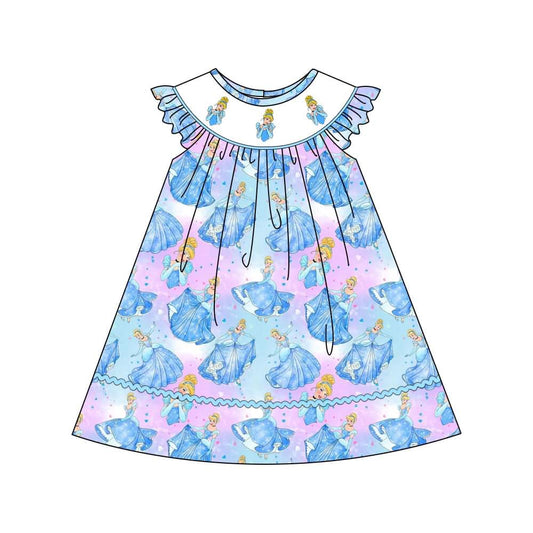 Cinderella Embroidered Girls Dress