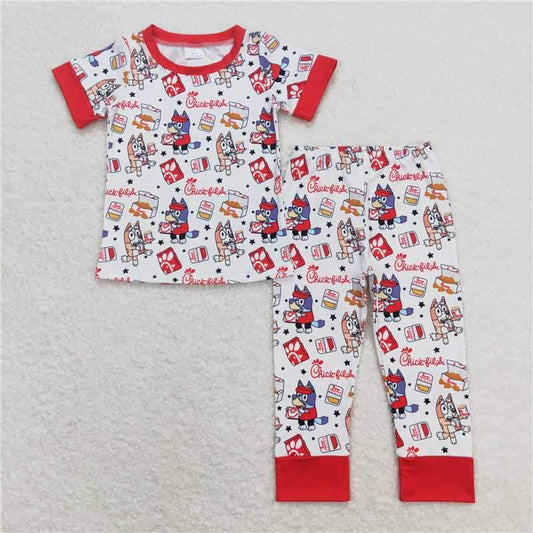 Bluey Chick-fil-A Print Pajama Set