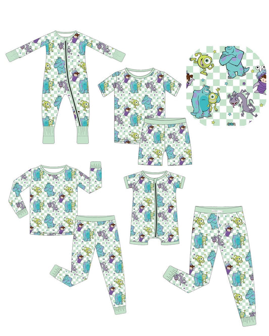 Monsters Inc Character Print Bamboo PJ Collection