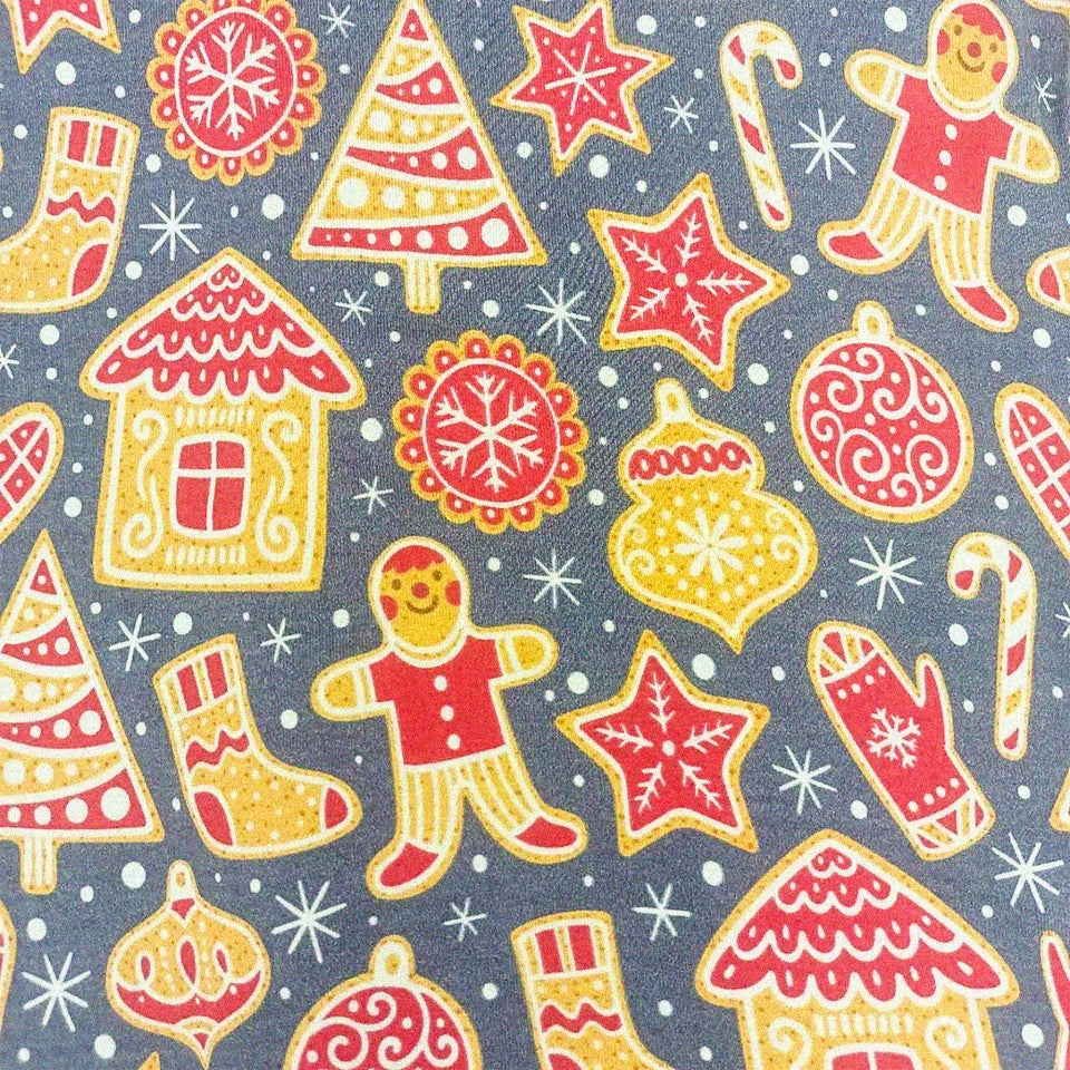 Christmas Print Bamboo Zippie