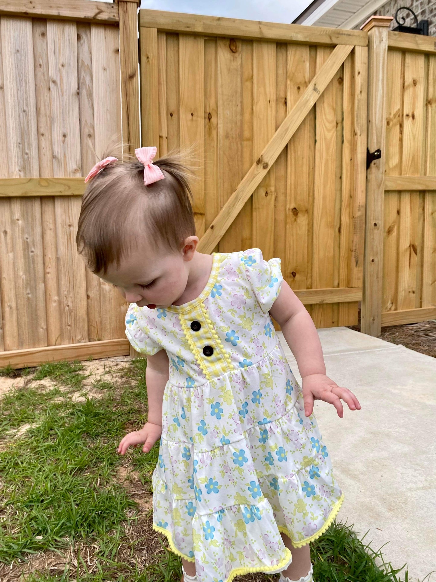 Yellow Floral Súper Soft Dress