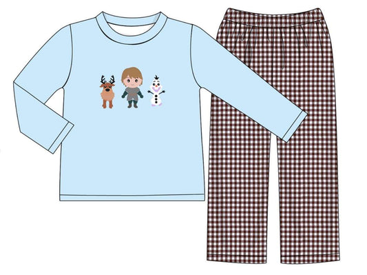 Prince Winter Embroidered Boys Set